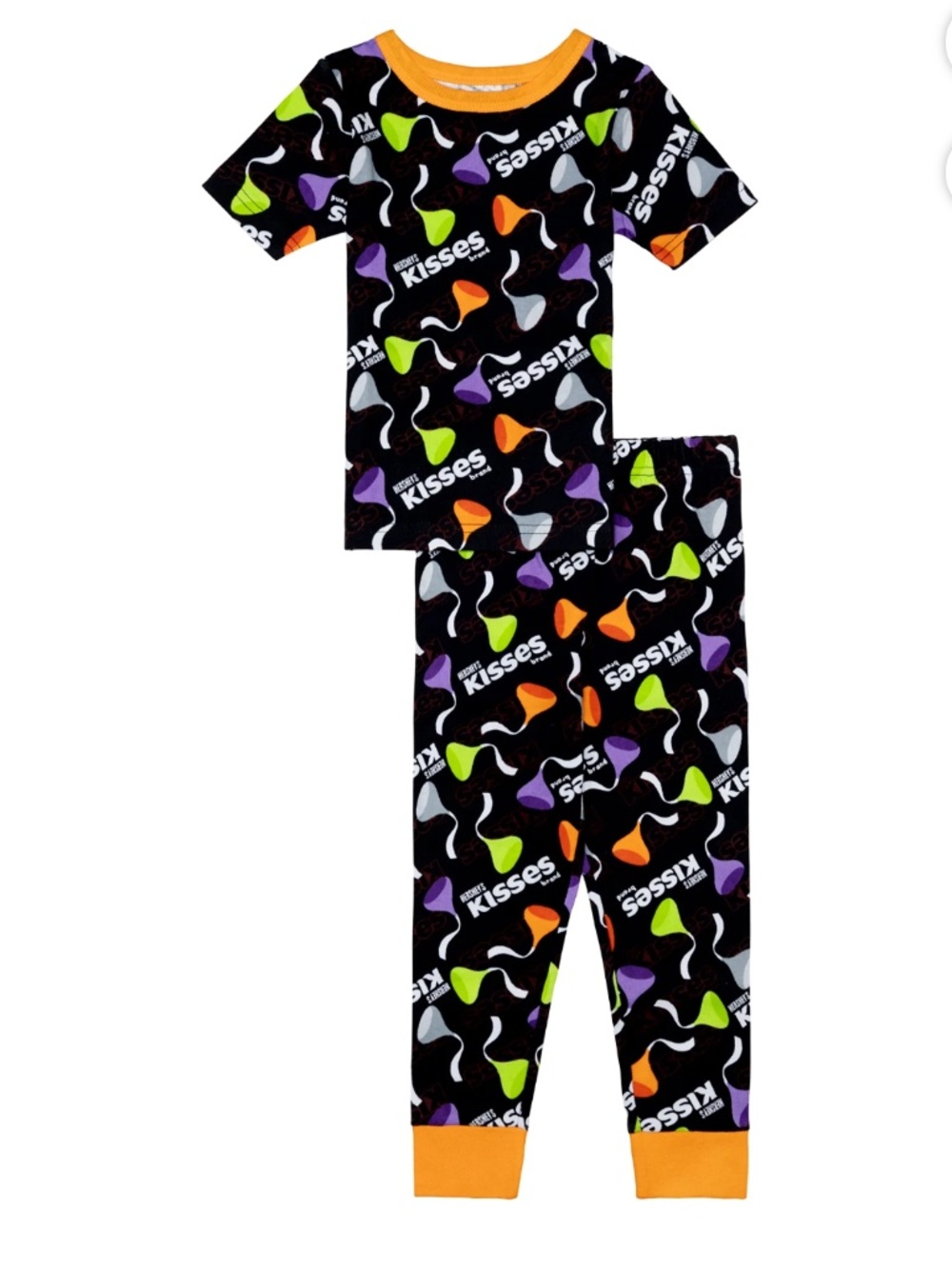 Hershey’s Kisses Toddler Black Unisex 2PC Pajama Set 5T NWT